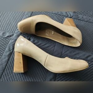 Worthington Beige Block Heel Pumps